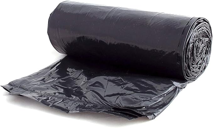 Aluf Plastics T-Tough Roll Pack Low Density Repro Blend Star Seal Coreless Rolls Bag, 45 Gallon 1.2 Mil, 46" Length x 40" Width, H Strength, Black (Pack of 400)