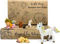WILD PIXY Baby Miniature Fairy Garden Set – Springtime Fairy Accessories Kit with Gorgeous Fairies and Animals, Indoor/Outdoor Figurines in Designer Gift Box, Perfect for Garden Decor