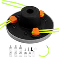 Quintillus Universal Weed Eater Head,H09 Weed Wacker Head Grass Trimmer Head Compatible with Ego, Ryobi,Echo,Weed Warrior with 12pc 11in / .095" Triangle Trimmer Line （Not for Kobalt）
