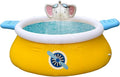 DIMAR GARDEN 8ft x 30in Inflatable Swimming Spray Pool, Outdoor Round Air Top Ring Elephant Pools