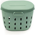 Vego Garden In-Ground Worm Composter Outdoor Farm Compost Bin 7 Gallons BPA-Free Composting System for Raised Garden Beds, Sage Green