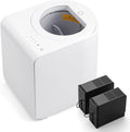 Airthereal Revive R500-V Electric Kitchen Composter with Visual Cover, Upgraded SHARKSDEN® Tri-Blade, Turn Food Waste and Scraps into Dry Natural Fertilizer for Plants, Pearl White