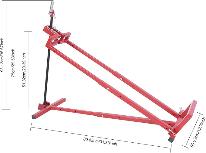 Lawn Mower Lift with Hydraulic Jack,880Lbs Zero Turn Mower Lift, Lawn Mower Lift Tool,Lawn Mower Jack for Maintenance and Repair(Lift Height:29in)