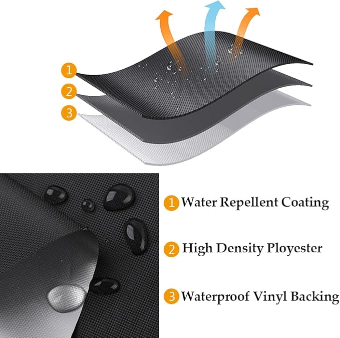 Short BBQ Grill Cover Lightweight Waterproof Outdoor Summer BBQ Gas Grill Covers 54 inches