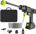 Cordless Pressure Washer Battery Powered, 10 Speed Adjustment, 990PSI Portable Power Washer, with 6-in-1 Nozzle, 16.4FT High-Elastic Hose, 21V Battery&Charger for Home, Car, Garden, Patio, Floor