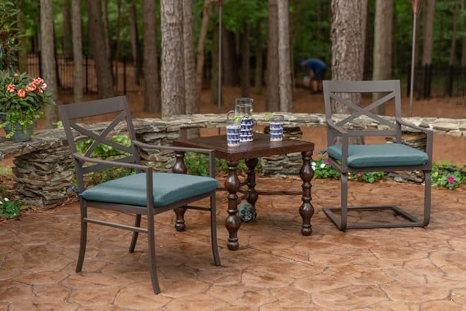 Sunbrella Patio Cushions - (2 Pack) - 20" W x 20" L x 2.5" T, Outdoor Chair Cushion with Comfort, Style & Durability Designed for Outdoor Living - Made in The USA