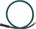 Worth Leader Short Garden Hose 3/4 in. x 5 ft. -Heavy Duty,Durable,Lightweight,Male to Female Fittings -No Kink Leakproof PVC Flexible Water Pipe -Brass Aluminum Ends for Household & Commercial -Green