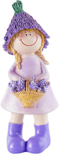 Lavender Series Resin Garden Statues - Couple Boy & Girl Decor, Ideal for Outdoor Patio, Lawn, Garden & Indoor Valentine's Day Home Decor, Ideal Gift for Mom, Dad & Friends