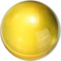 uxcell 50mm/2" Crystal Sphere Ball Glass Solid Decorative Sphere Crystal Ball Prop Ornament for Feng Shui Divination Fortune Telling Tabletop Fountain Decoration, Gold Yellow