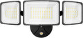 Onforu 100W Dusk to Dawn Outdoor Lighting, 9000LM Exterior Led Flood Lights, IP65 Waterproof 3 Adjustable Heads Security Black Lights Fixture, 6500K Photocell Floodlights for Garage, Patio, Yard