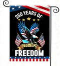 250 Years America Garden Flag,250th Anniversary USA Patriotic Banner Double-Sided with Eagle Design, 1776-2026 Commemorative (A_1 x 1.5 ft)