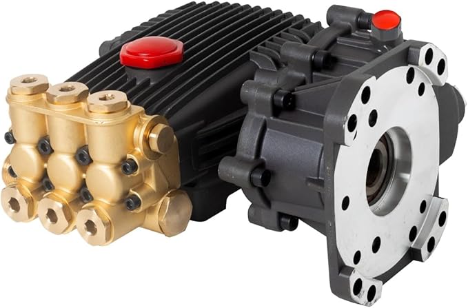 Canpump CT 1510 GB Pressure Washer Pump with Gearbox – 1500 PSI, 8.5 GPM, 1″ Shaft, Horizontal, Triplex – High Flow Pump for Fleet, Farm, Industrial Cleaning – For 13 HP Gas Engines