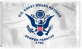 AGAS USA Coast Guard Retired Flag 4x6 Ft - Printed 200 Denier Outdoor Nylon - Double Stitched Edges Canvas Header Brass Grommets - Big Size USCG Coast Guard Retired Flag