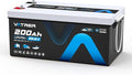 25.6V/24V 200AH Lithium LiFePO4 Battery, Max. Load Power 5120W, Built-in 200A BMS, Deep Cycle Rechargeable Battery for Trolling Motor, Boat, RV, Off-Grid, Solar Energy, Home Energy Storage, etc.