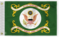 AGAS US Army Retired Boat Flag 12x18 inch - Printed 200 Denier Nylon - Double Stitched Edges Canvas Header Brass Grommets - Indoor/Outdoor United States Army Retired Boat Flag