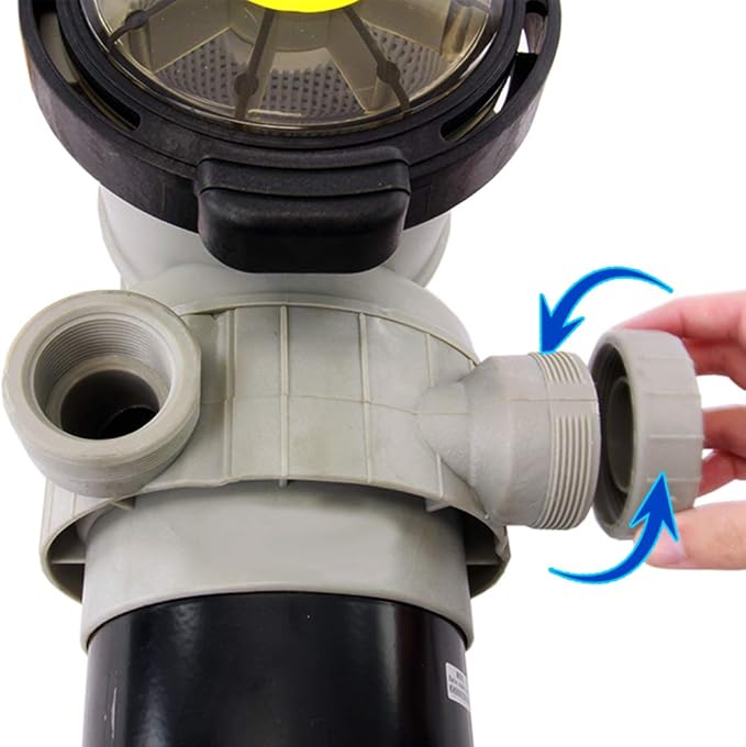 Rx Clear Dorado 2 HP Dual Port Pump | Above-Ground Swimming Pool Pump | 115V 12 Amps | See-Through Strainer Cover | Energy Efficient | Low Maintenance