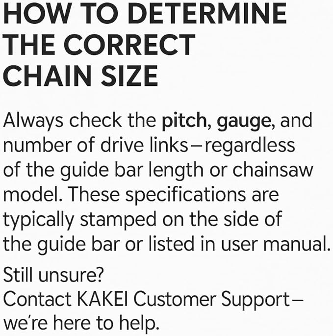 KAKEI 6 Inch Chainsaw Chain 1/4" Pitch .043" Gauge 37 Drive Links Pole Saw Chain (3 Chains) - Semi Chisel