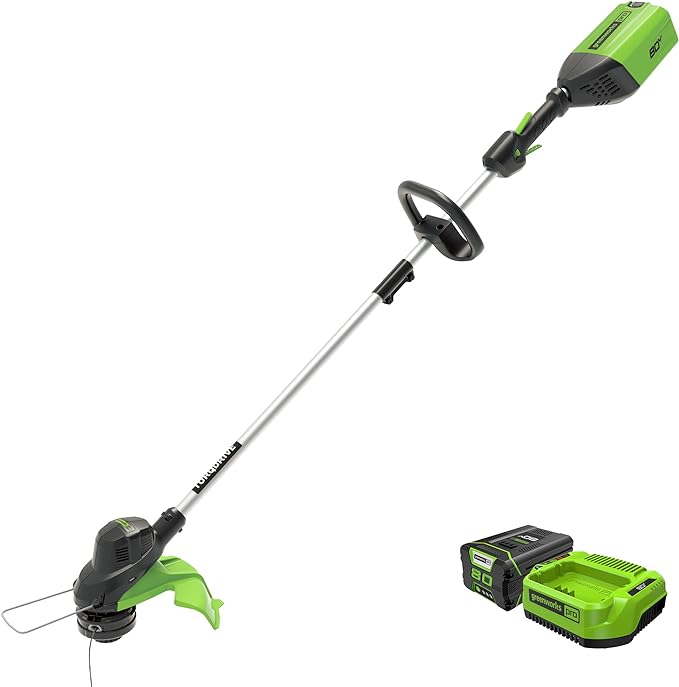 Greenworks 80V 13-inch String Trimmer, 2Ah Battery and Charger Included