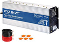 2500W Pure Sine Wave Inverter 12V to 120V AC, 5000W Peak Power, Power Converter for Solar System, Off-Grid Home, RV, Truck & Camping