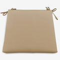 BrylaneHome Chair Cushion with Ties - 18.75" L x 18" W - Patio & Outdoor - Water, Stain & Fade Resistant - Blue Fern
