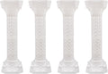 Roman Columns Wedding Column Stand Roman Pillar Plant Stand Plastic Greek Column Statue Pedestal Flower Pot Holder Decor, Elegant Decorative Column for Wedding Event Party, White