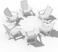 Folding Adirondack Chairs Set of 6,Adirondack Chair with Retractable Ottoman,Plastic Adirondack Chairs with 2 Cup Holder,Weather Resistant Patio Chair,Outdoor Chairs Set of 6(White)