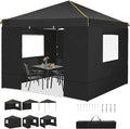 COBIZI Canopy Tent, 10x10 Pop Up Canopy Tent with Sidewalls and Roll-up Ventilated Windows with Mosquito net, Ez Outdoor Commercial Instant Gazebo Tent for Party Waterproof with Carrybag