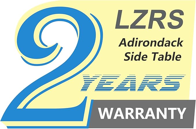 LZRS Double Adirondack Side Table, Outdoor Side Tables, End Tables for Patio, Backyard,Pool, Indoor Companion, Easy Maintenance & Weather Resistant (Navy Blue)