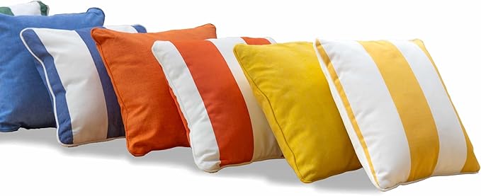 East Green 16 x 16 Waterproof Outdoor Pillow with Insert, Navy - Premium Olefin Outdoor Accent Pillow for Patio Furniture