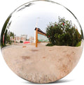 Stainless Steel Gazing Globe Mirror Ball (12inch,Silver)