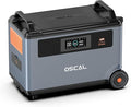 OSCAL PowerMax 6000 Power Station 3600Wh Extra Battery, Extra Capacity, LiFePO4 Battery Backup for Home Use, Solar Generator PowerMax 6000