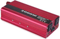 Power Inverters, 2000W DC 12V to 110V Car Converter with 2 AC Outlets & USB Ports for Household Appliance