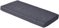 36 x 18 Inch Piano Bench Cushions for Indoor Furniture with Ties Non Slip Kitchen Dining Room Bench seat Cushion for Shoe Storage Ottoman Window Settee Pad, Gray
