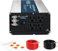 WZRELB 5000W Pure Sine Wave Inverter 48V DC to 110V 120V AC Power Converter with LED Display, Hardwire Terminal,Off-Grid Portable Power Inverter with 4 AC Outlets for Home, RV, Truck, Camping