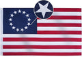 Homissor Betsy Ross Flag 5x8 Feet Embroidered 13 Star American Flags for 250th Anniversary Heavy Duty Outdoor Colonies Banner for Outside