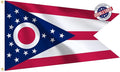 Bradford Ohio State Flag 3x5 ft Outdoor, Double Sided Burgee Heavy Duty, 3 Layers OH State Flag With 2 Brass Grommets for Outside House Long Lasting