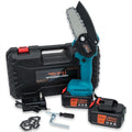 Timber Wolf Tools Mini Rechargeable Chainsaw with Carry Case | 4" Chain | ABS Body | Includes Two 1,500mAh Batteries & Charger | Lightweight and Portable | Tools and Accessories Included