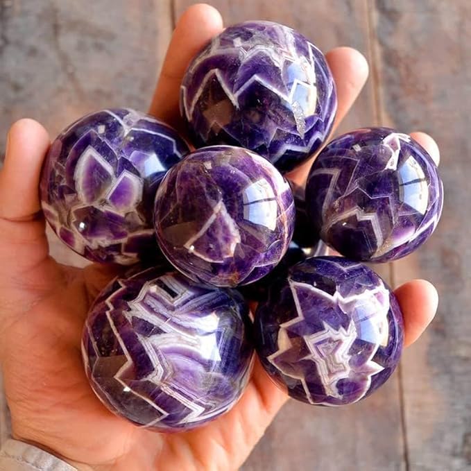 Natural Crystal Ball,Crystals Sphere Healing Crystal Ball with Stand (Amethyst, 900g)
