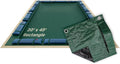 Buffalo Blizzard Ripstopper 20 ft x 45 ft Rectangular Winter Pool Cover | Green Heavy Duty Cover for Inground & Above Ground Swimming Pools | Cold & UV Resistant | Shields from Seasonal Debris