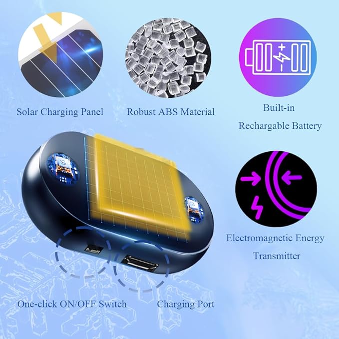 Riloer Electromagnetic Wave Anti Freezing And Snow Removal Device 1pc, Anti Freeze Electromagnetic Car Defroster For Snow Removal, Electromagnetic Car Snow Removal Device