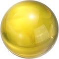 uxcell 30mm/1.2" Crystal Sphere Ball Glass Solid Decorative Sphere Crystal Ball Prop Ornament for Feng Shui Divination Fortune Telling Tabletop Fountain Decoration, Gold Yellow