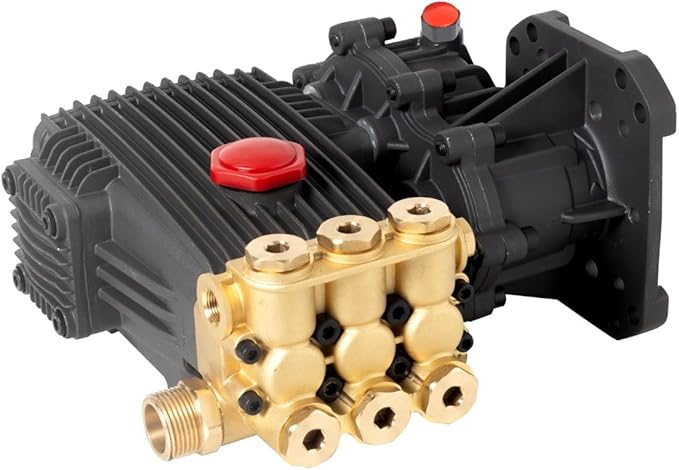 Canpump CT 1510 GB Pressure Washer Pump with Gearbox – 1500 PSI, 8.5 GPM, 1″ Shaft, Horizontal, Triplex – High Flow Pump for Fleet, Farm, Industrial Cleaning – For 13 HP Gas Engines