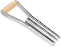 Berry&Bird Garden Bulb Planter with 6 inches Depth Mark, Garden Bulb Transplanter Tool with Wooden Handle, Stainless Steel Soil Release Tool for Transplanting Digging Planting Flowers