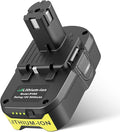 ARyee 3000mAh P108 Compatible with Ryobi Lithium Battery 18 Volt ONE+ P102 P103 P104 P105 P107 P108 P109 P190 P191 P122 with LED