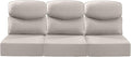 Luxury 22x24/22x25 6-Inch Smile Outdoor Sofa Cushions Set of 3 - Memory Foam Deep Seat Patio Furniture Cushions for Wicker Dining Chair Loveseat 3-Seater L-Shape Sectional Sofa - Beige