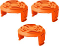 Replacement Spool Cap Covers Compatible with Worx, Trimmer Cap Suitable for Worx Weed Eater String Trimmers WA0010, WA6531 (3-Pack)