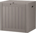 Outdoor Storage Box, 31 Gallon Deck Box, Large Resin Storage Cabinet for Gardening Tools, Patio Pillow, Lockable, Waterproof and UV Resistant