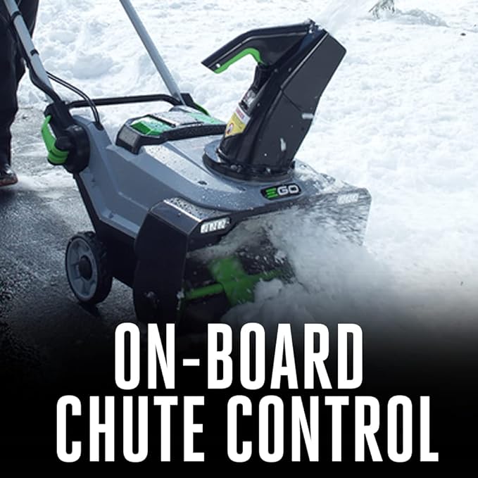 EGO Power+ SNT2102 21-Inch 56-Volt Lithium-Ion Cordless Snow Blower with Peak Power - (2) 5.0Ah Batteries and Rapid Charger Included