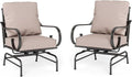 Sophia & William Extra Large & High Back Patio Furniture Set Metal Modern Outdoor Conversation Sets with Motion Chairs