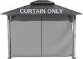 BPS 12' x 16' Gazebo Curtain Privacy 4-Panel Sidewall Outdoor Replacement Shade (Only Curtain)